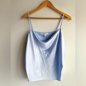 Nine West Cowl Neck Top Powder Blue